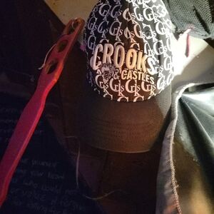 Crooks & Castles Black and White Monogram Logo Cap